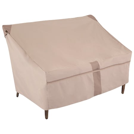 Modern Leisure Monterey Patio Loveseat Cover, 57.5 in. L x 38 in. W x 38 in. H, Beige 2905